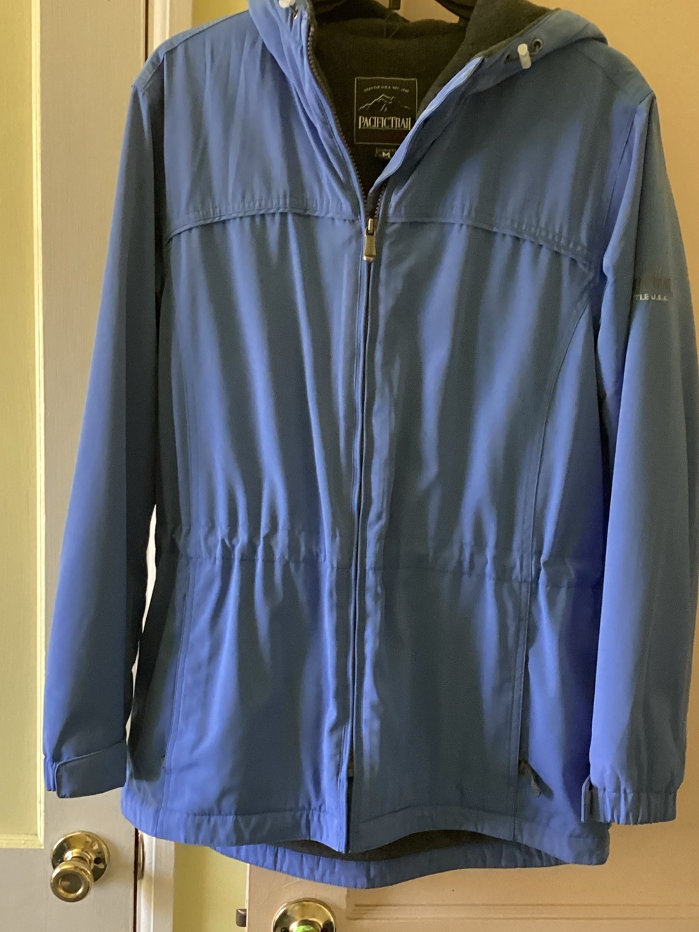Pacific Trail Light Blue Ladies Hooded Shell Jacket